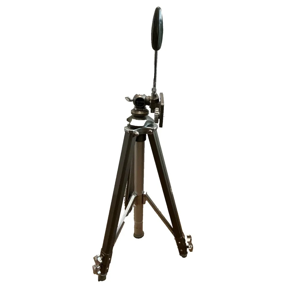 Vintage Hollywood Tripod Fully Extended Legs Cavalier Pan Tilt Friction Head